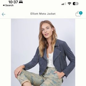 BLANKNYC Elliott moto faux suede jacket